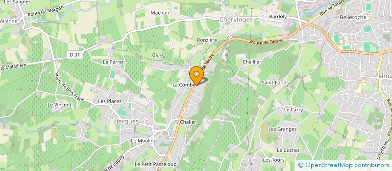 localisation de l'entreprise MONSIEUR CEDRIC CHARLEUX  PORTE DES PIERRES DOREES