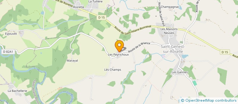 localisation de l'entreprise MONSIEUR CEDRIC CHARNAILLAT à SAINT-GENEST-SUR-ROSELLE
