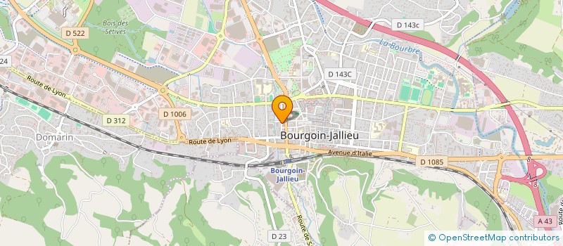 localisation de l'entreprise MONSIEUR CEDRIC CHARTIER  BOURGOIN-JALLIEU