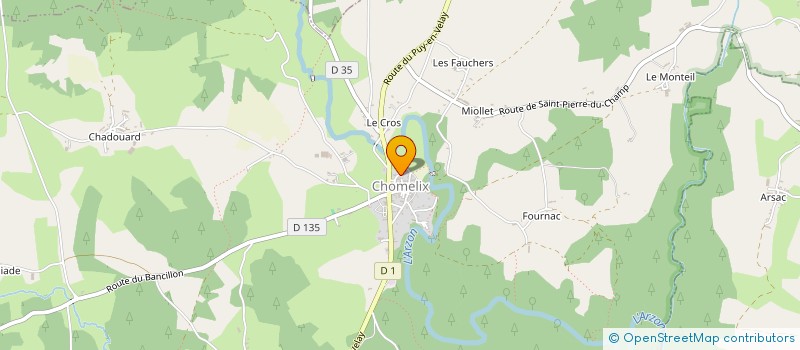 localisation de l'entreprise MONSIEUR CEDRIC CHASSAGNE  CHOMELIX