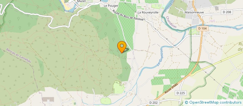 localisation de l'entreprise MONSIEUR CEDRIC CHASSAIN  BERRIAS-ET-CASTELJAU