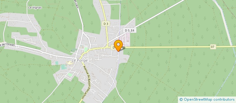 localisation de l'entreprise MONSIEUR CEDRIC CHAUMARIN  LE PORGE