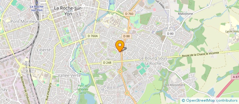 localisation de l'entreprise MONSIEUR CEDRIC CHAUVEAU à LA ROCHE-SUR-YON