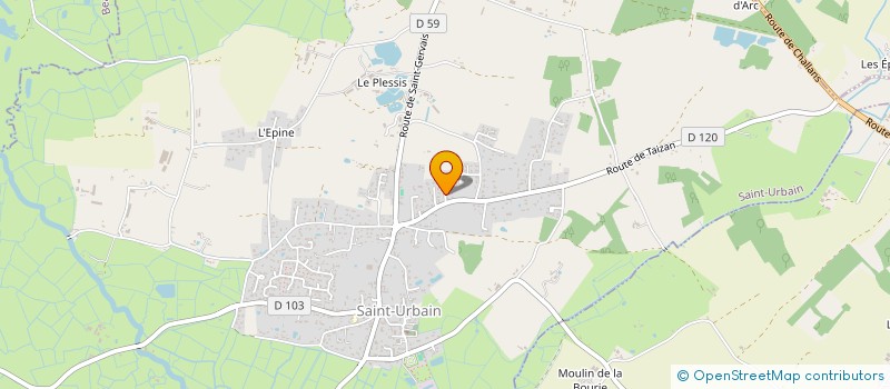 localisation de l'entreprise MONSIEUR CEDRIC CHAUVIN  SAINT-URBAIN