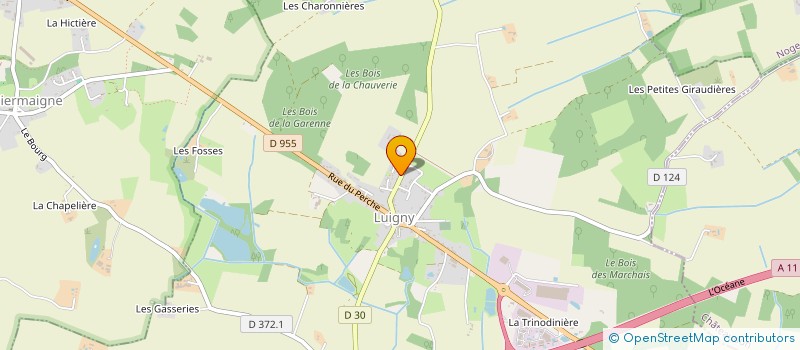 localisation de l'entreprise MONSIEUR CEDRIC CHAUVRON à LUIGNY
