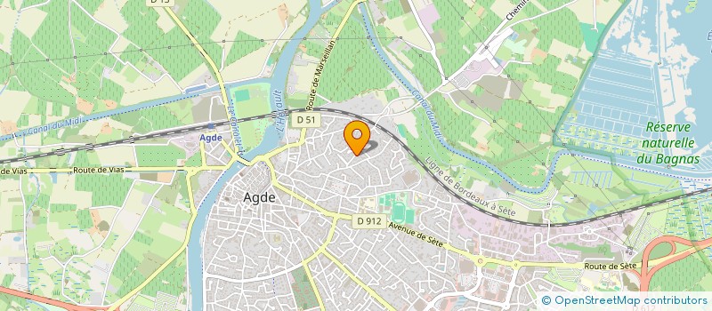 localisation de l'entreprise MONSIEUR CEDRIC CHAVALLE  AGDE