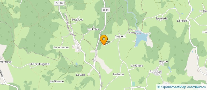 localisation de l'entreprise MONSIEUR CEDRIC CHAVAROT  ISSERTEAUX