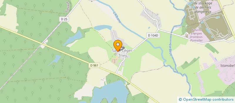 localisation de l'entreprise MONSIEUR CEDRIC CHAVAUDREY  SAINT-LEGER-TRIEY