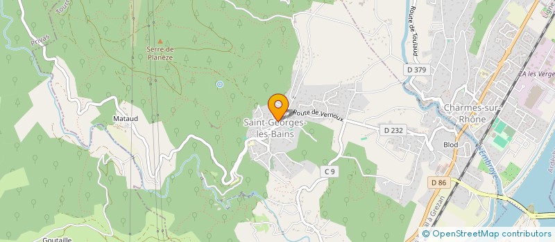 localisation de l'entreprise MONSIEUR CEDRIC CHAVE  SAINT-GEORGES-LES-BAINS