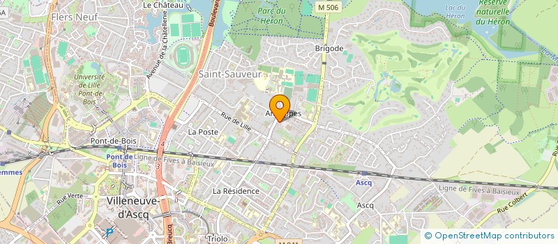localisation de l'entreprise MONSIEUR CEDRIC CHAVEROCHE  VILLENEUVE-D'ASCQ