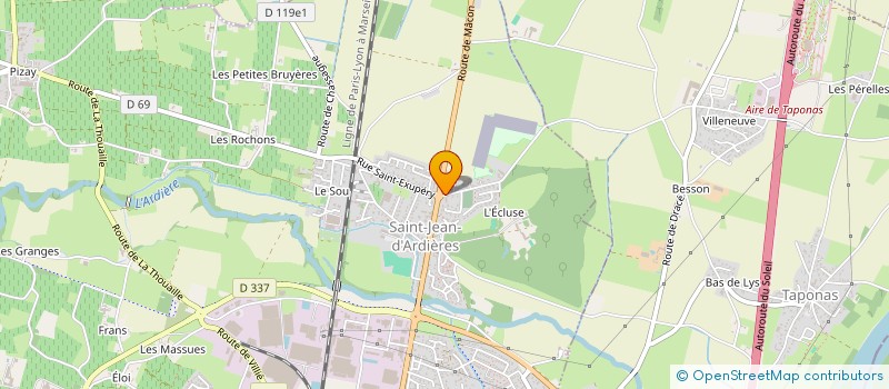 localisation de l'entreprise MONSIEUR CEDRIC CHAVET  BELLEVILLE-EN-BEAUJOLAIS