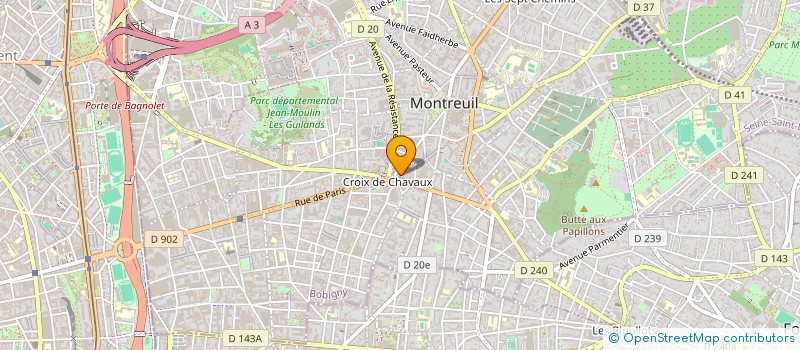 localisation de l'entreprise MONSIEUR CEDRIC CHEDEMAIL à MONTREUIL