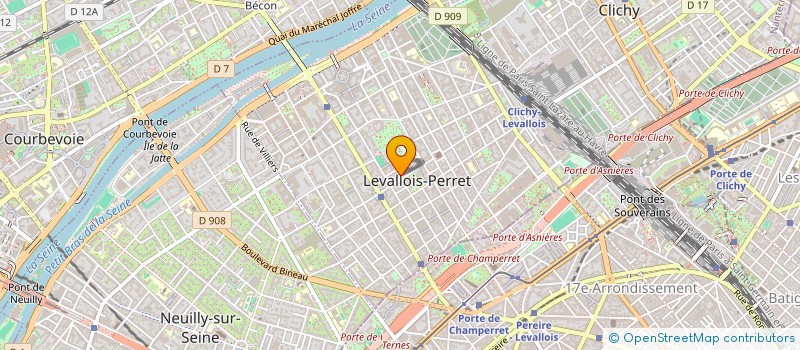 localisation de l'entreprise MONSIEUR CEDRIC CHEDEVILLE à LEVALLOIS-PERRET