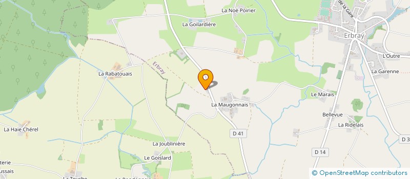 localisation de l'entreprise MONSIEUR CEDRIC CHERAUD  ERBRAY