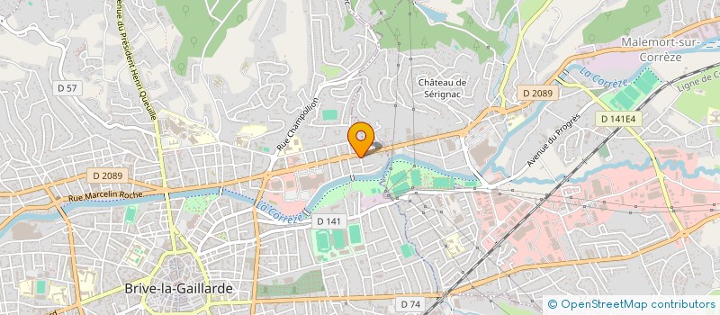 localisation de l'entreprise MONSIEUR CEDRIC CHEURLIN  BRIVE-LA-GAILLARDE