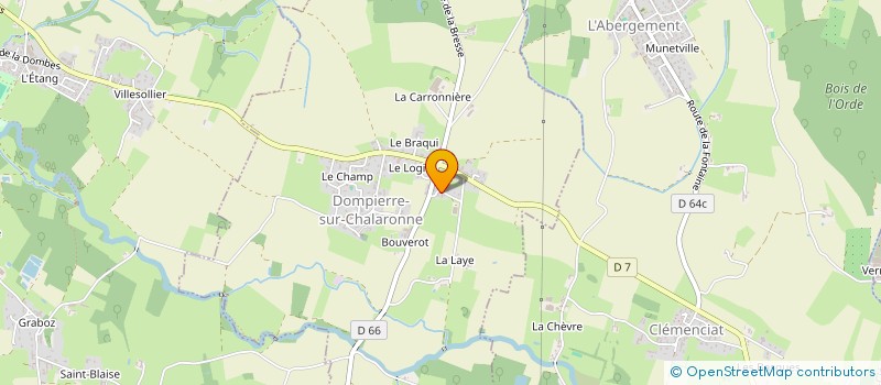 localisation de l'entreprise MONSIEUR CEDRIC CHEVALIER  DOMPIERRE-SUR-CHALARONNE