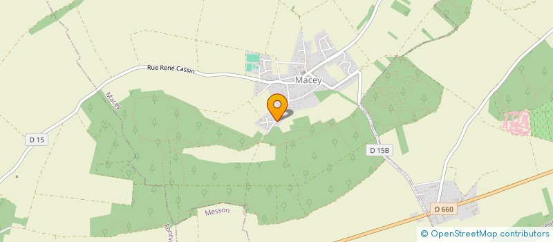 localisation de l'entreprise MONSIEUR CEDRIC CHEVALLIER-CHAMBET  MACEY