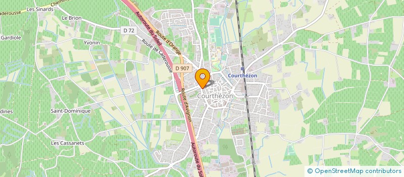 localisation de l'entreprise MONSIEUR CEDRIC CHEVREAU  COURTHEZON