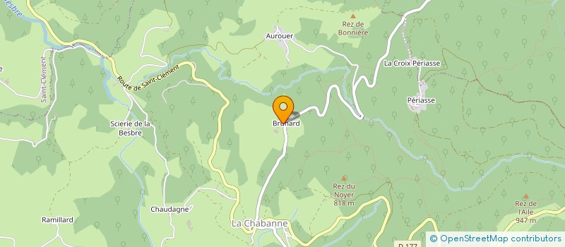 localisation de l'entreprise MONSIEUR CEDRIC CHEVRIER  LA CHABANNE