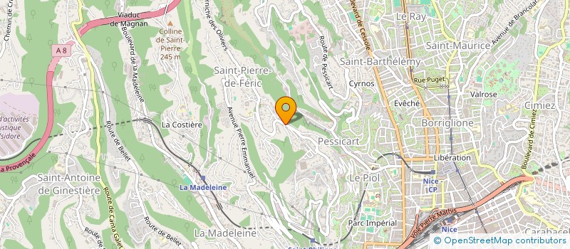 localisation de l'entreprise MONSIEUR CEDRIC CHIGNIER  NICE