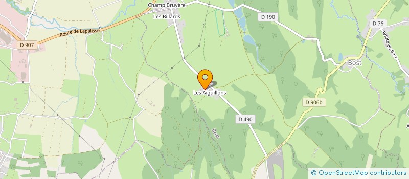 localisation de l'entreprise MONSIEUR CEDRIC CHOSSIERE  BOST