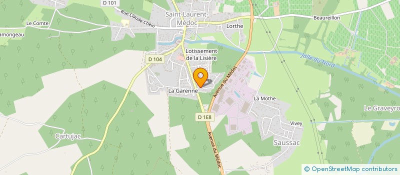 localisation de l'entreprise MONSIEUR CEDRIC CHRISTIAN JACINTO  SAINT-LAURENT-MEDOC