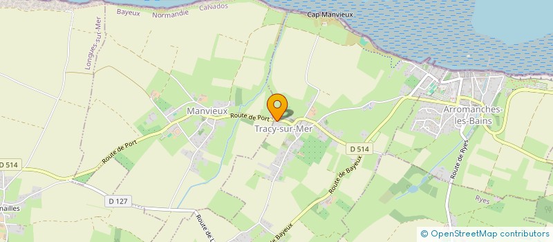 localisation de l'entreprise MONSIEUR CEDRIC CHUPEAU  TRACY-SUR-MER