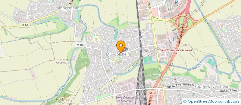 localisation de l'entreprise MONSIEUR CEDRIC CIVIDINI  MUNDOLSHEIM