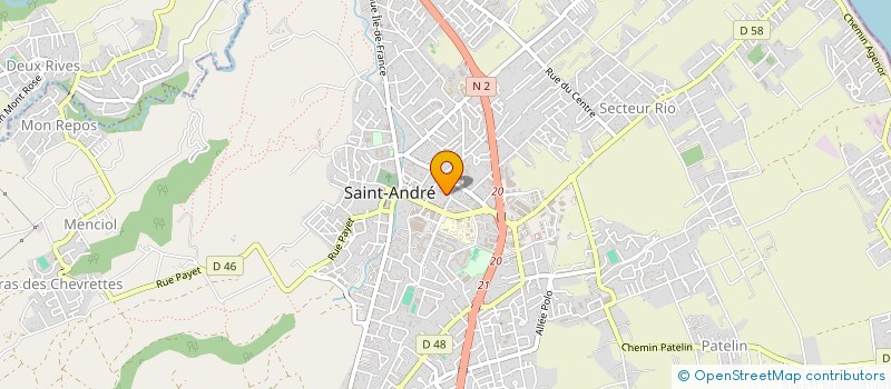 localisation de l'entreprise MONSIEUR CEDRIC CLAIN  SAINT-ANDRE