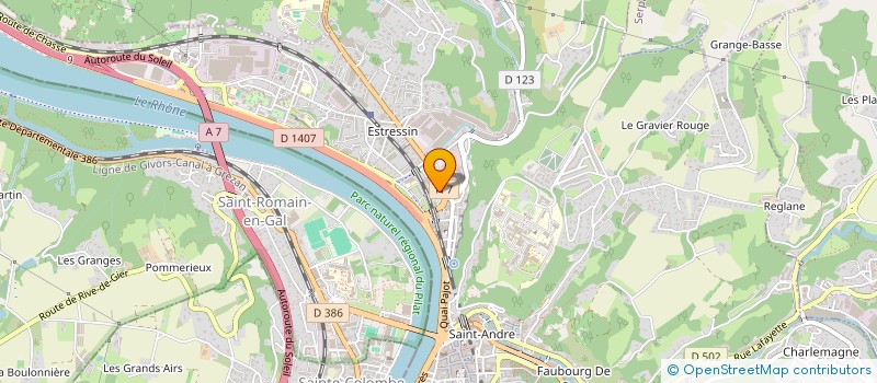 localisation de l'entreprise MONSIEUR CEDRIC CLAMY à VIENNE