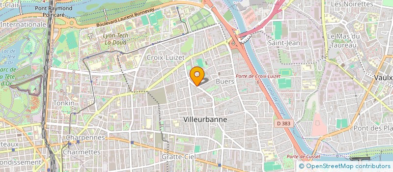 localisation de l'entreprise MONSIEUR CEDRIC CLAVEL  VILLEURBANNE