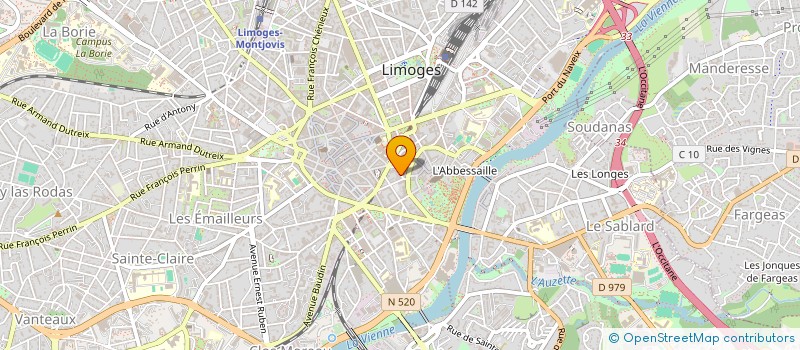 localisation de l'entreprise MONSIEUR CEDRIC CLOCHET à LIMOGES