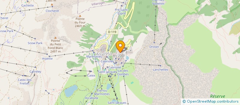 localisation de l'entreprise MONSIEUR CEDRIC CLOET  BOURG-SAINT-MAURICE