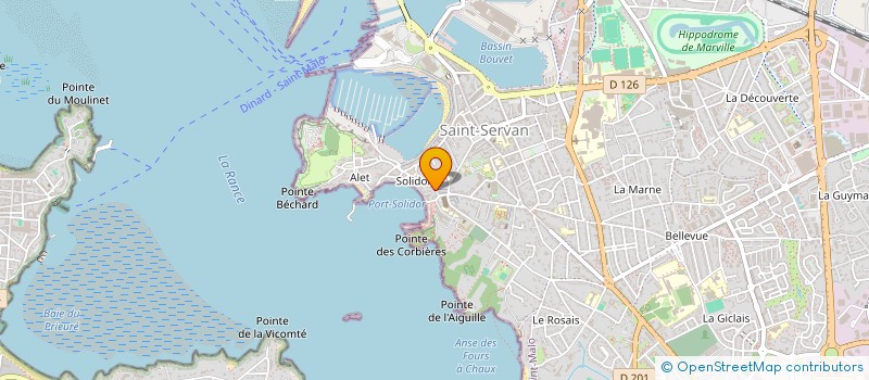 localisation de l'entreprise MONSIEUR CEDRIC COGNARD à SAINT-MALO