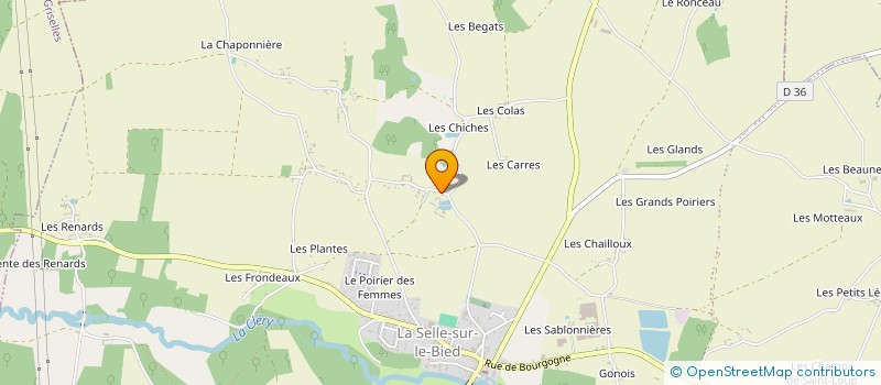 localisation de l'entreprise MONSIEUR CEDRIC COLLIN à LA SELLE-SUR-LE-BIED