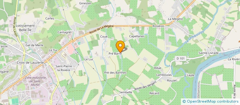 localisation de l'entreprise MONSIEUR CEDRIC COLOMINA  MOISSAC