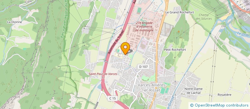 localisation de l'entreprise MONSIEUR CEDRIC COMBES  VARCES-ALLIERES-ET-RISSET