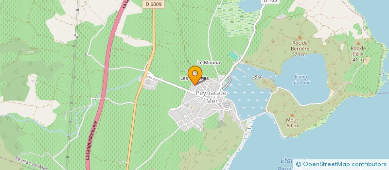 localisation de l'entreprise MONSIEUR CEDRIC COMBES  PEYRIAC-DE-MER