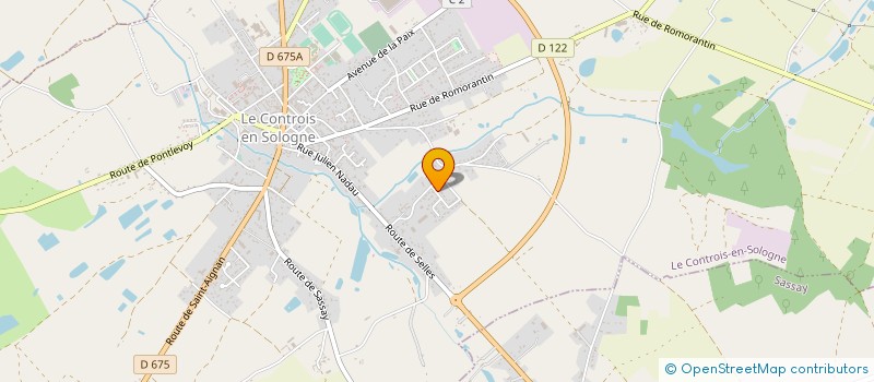 localisation de l'entreprise MONSIEUR CEDRIC COMTE  LE CONTROIS-EN-SOLOGNE