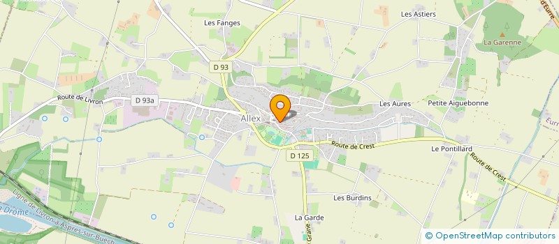 localisation de l'entreprise MONSIEUR CEDRIC CORDEIL  ALLEX