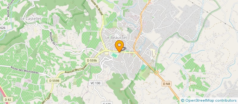 localisation de l'entreprise MONSIEUR CEDRIC CORLAY  LE BEAUSSET