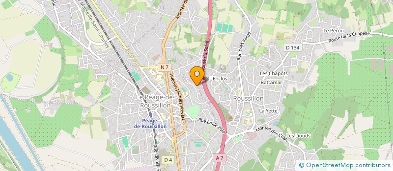 localisation de l'entreprise MONSIEUR CEDRIC CORLER  LE PEAGE-DE-ROUSSILLON