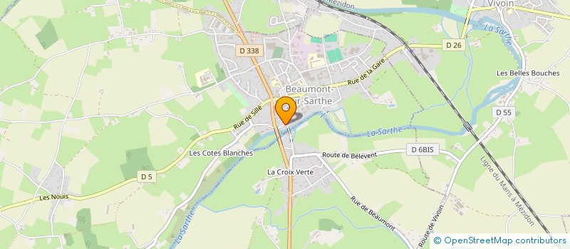 localisation de l'entreprise MONSIEUR CEDRIC CORNEIL  BEAUMONT-SUR-SARTHE