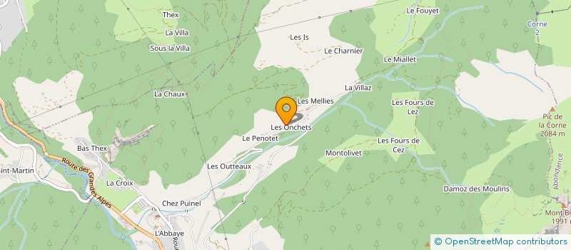 localisation de l'entreprise MONSIEUR CEDRIC CORTEY  SAINT-JEAN-D'AULPS