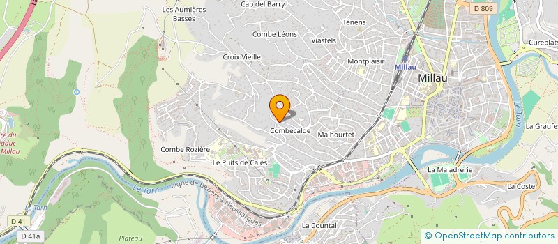 localisation de l'entreprise MONSIEUR CEDRIC COSTECALDE à MILLAU