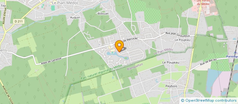 localisation de l'entreprise MONSIEUR CEDRIC COUDROY  LE PIAN-MEDOC