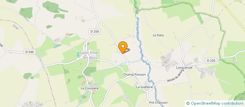 localisation de l'entreprise MONSIEUR CEDRIC COULBAULT à SAINT-ELLIER-LES-BOIS
