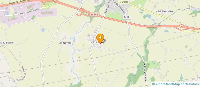 localisation de l'entreprise MONSIEUR CEDRIC COULON à LA CHAIZE-LE-VICOMTE