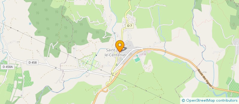 localisation de l'entreprise MONSIEUR CEDRIC COURAULT  SAINT-JEAN-LE-CENTENIER