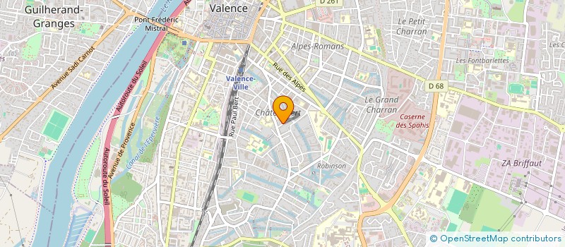 localisation de l'entreprise MONSIEUR CEDRIC COURBIS à VALENCE
